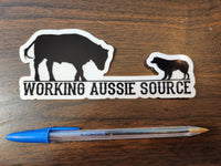 Working Aussie Source Window Sticker