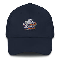 Embroidery Hat - Retro Aussie Dad With Paw Print