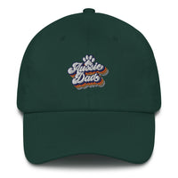 Embroidery Hat - Retro Aussie Dad With Paw Print