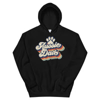 Retro Aussie Dad With Paw Print Hoodie