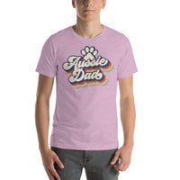 Retro Aussie Dad With Paw Print T-Shirt