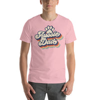 Retro Aussie Dad With Paw Print T-Shirt