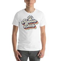 Retro Aussie Dad With Paw Print T-Shirt
