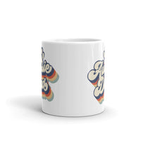 Retro Aussie Dad With Paw Print Mug