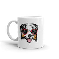 Aussie With Heart-Shaped Sunglasses Mug