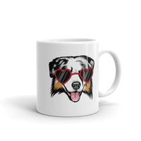 Aussie With Heart-Shaped Sunglasses Mug