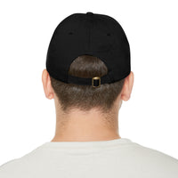 Working Aussie Source Dad Hat with Leather Patch (Rectangle)