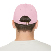 Working Aussie Source Dad Hat with Leather Patch (Rectangle)