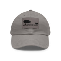 Working Aussie Source Dad Hat with Leather Patch (Rectangle)