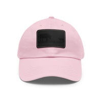 Working Aussie Source Dad Hat with Leather Patch (Rectangle)