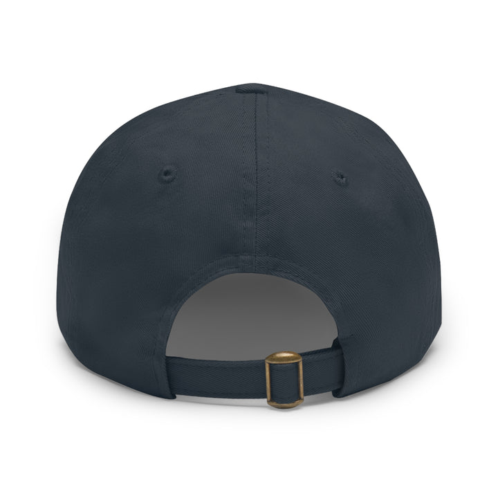 Working Aussie Source Dad Hat with Leather Patch (Rectangle)