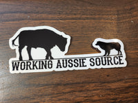 Working Aussie Source Window Sticker