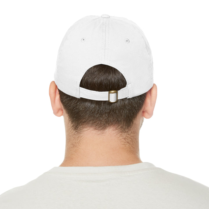 Working Aussie Source Dad Hat with Leather Patch (Rectangle)