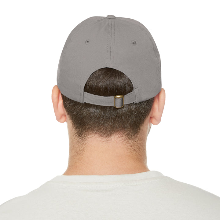 Working Aussie Source Dad Hat with Leather Patch (Rectangle)