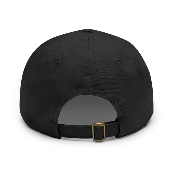 Working Aussie Source Dad Hat with Leather Patch (Rectangle)