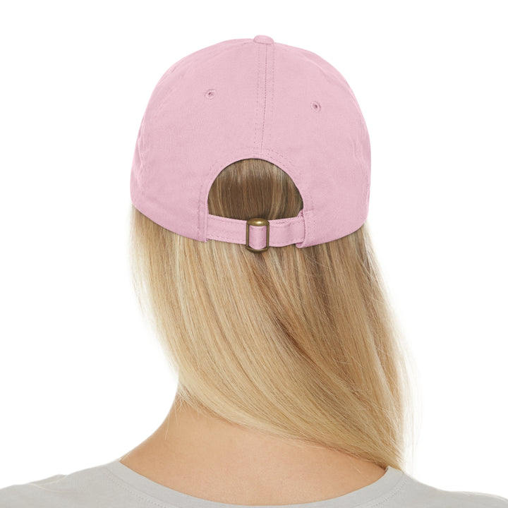 Working Aussie Source Dad Hat with Leather Patch (Rectangle)