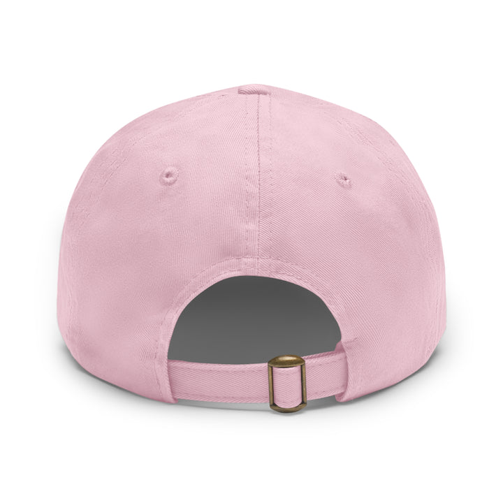 Working Aussie Source Dad Hat with Leather Patch (Rectangle)