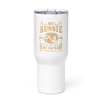 "My Aussie is My Top Hand" Vintage Working Aussie Source Design Travel Mug