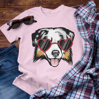 Aussie In Heart-Shaped Sunglasses T-Shirt