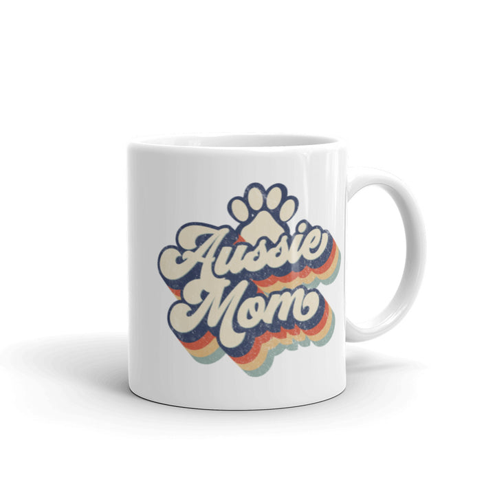 Aussie Mom Bubble Letters Mug